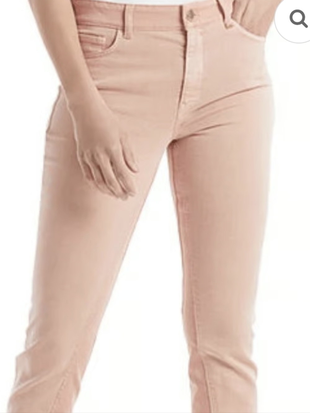 Marc Cain Pink Stetch Cotton Blend Cropped Skinny Pants Size N2 (S)